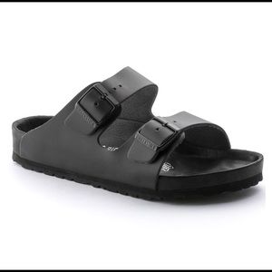 Black Leather Birkenstocks